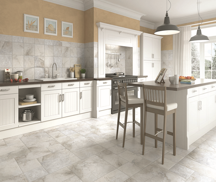 Growing Popularity Of Stone Look Porcelain And Other Decorative Tiles For Kitchen
